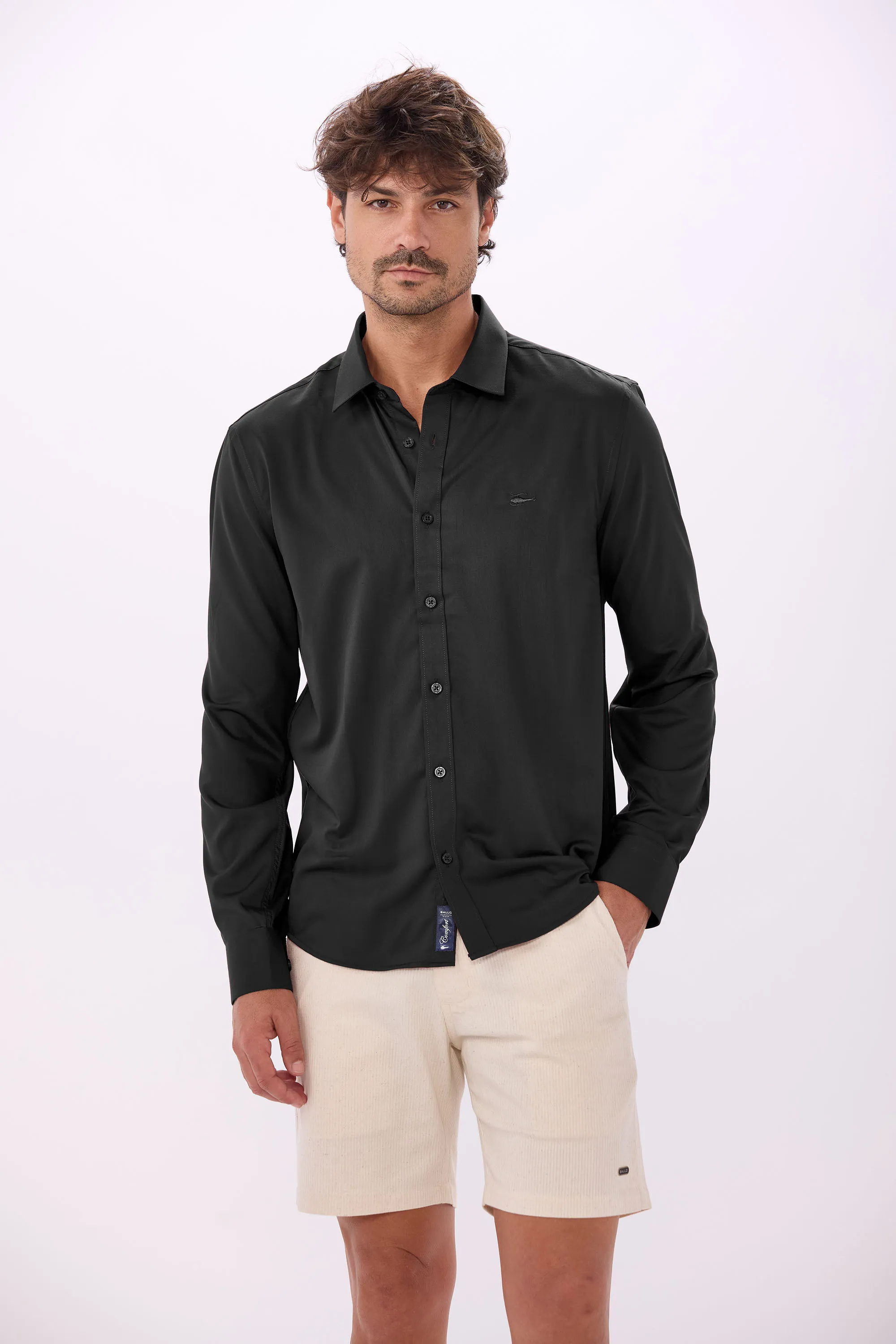 Camisa Slim Essencial Premium Bambu Sallo